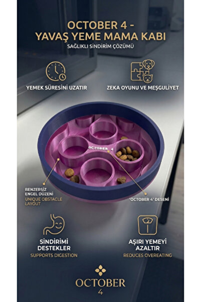 Premium Yavaş Yeme Mama Kabı