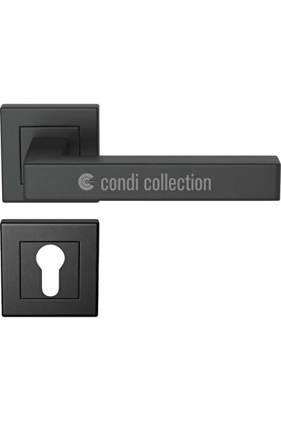 Condi Collection 101KB Statik Siyah Yale Paslanmaz Çelik Kapı Kolu