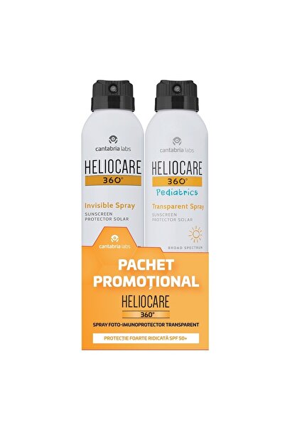 cantabria labs Set Cantabria Heliocare 360 Pediatrics SPF50+ Spray Duo Pack, ...