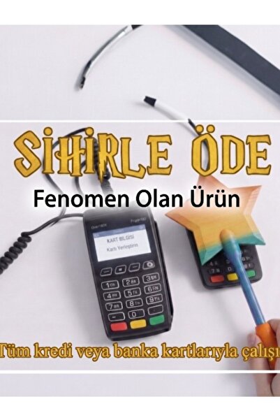 tekmation Eğlenceli Sihirli Değnek Kartlık – Kredi Kartı İçin Esprili Ödeme A...