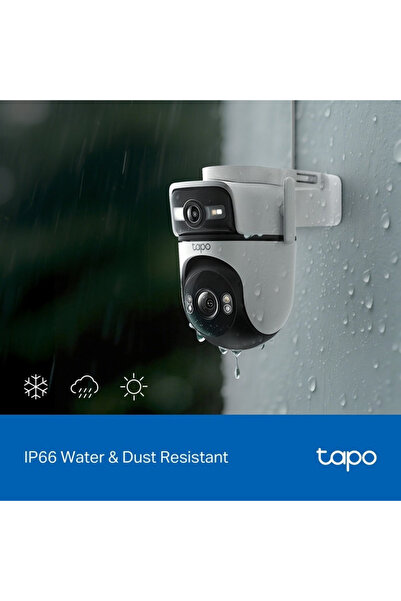 TP-LINK Camera de supraveghere TAPO C545D, 2K 3MP Dual, Microfon si Difuzor, IP66