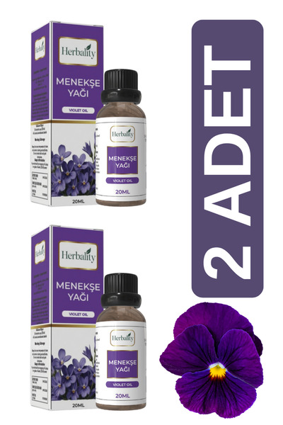 herbalıty زيت البنفسج 20 مل 2*قطعة