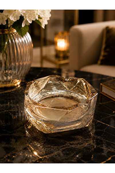 LIHA Glass Ashtray Modern Living Room Accessory