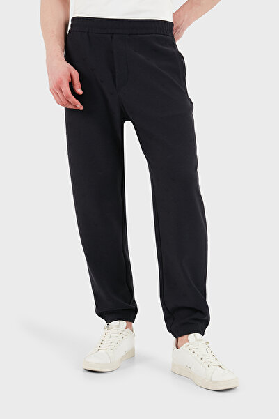 Emporio Armani بنطلون رياضي بقصة عادية وخصر مطاطي وأرجل مطاطية للرجال EM00487...