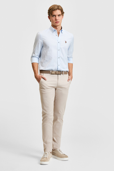 U.S. Polo Assn. Erkek Taş Kanvas / Chino Pantolon 50322310-VR049