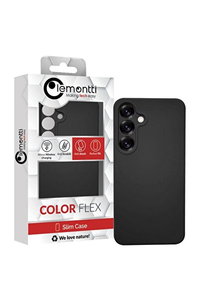 lemontti Husa Silicon Soft Slim Samsung Galaxy S25 Plus Negru