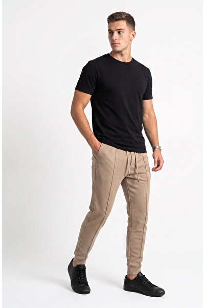 just wear zt Premium Unisex Modern Jogger Pants with Side Pockets, Striped Fr...