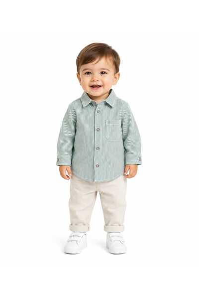 OUTLET İSİZ Erkek Bebek Çizgili Gömlek