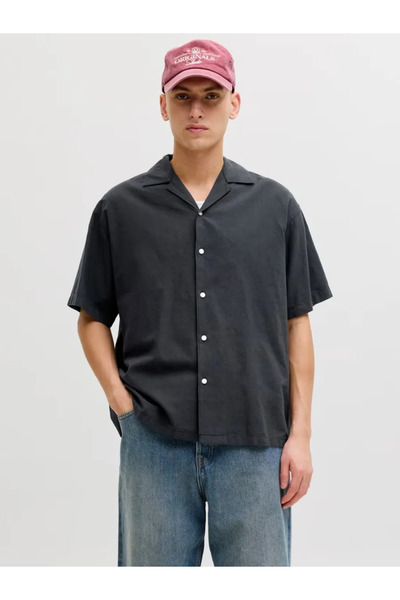Jack & Jones Jjebreeze Lınen Blend Resort Shırt Ss Sn Erkek Gömlek 12288594