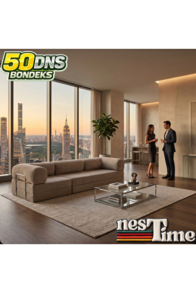 NESTİME 300X100 Modüler Sünger Kanepe,Taşınabilir, Yatak Olabilen,50 DNS Sünger