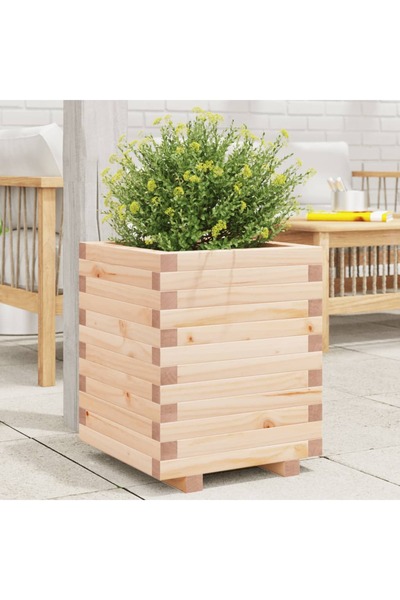 vidaxl Jardiniera de gradina, 40x40x49,5 cm, lemn masiv de pin