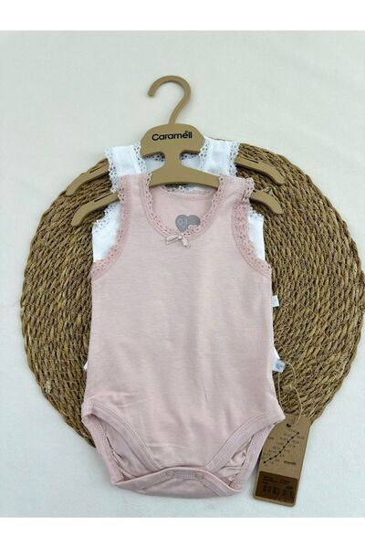 Caramell Lace-Detail Lace Trim Badi̇ 2 Pieces
