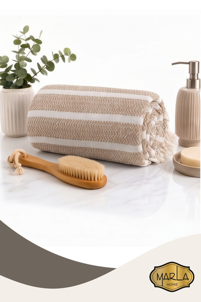 MARLA HOME | %100 Pamuk Dokuma Peştemal Havlu | Plaj & Banyo Havlusu | 100x17...