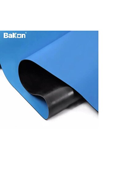 electroon BAKON 100cm x 70cm Antistatik ESD Masa Örtüsü Mavi Kalınlık 2mm