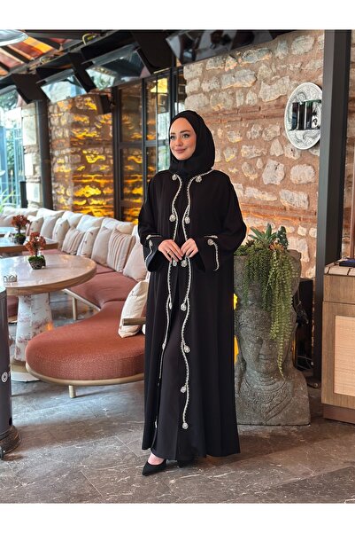 VİOLETTE BY SEPİDEH TAVUS TÜYÜ ABAYA