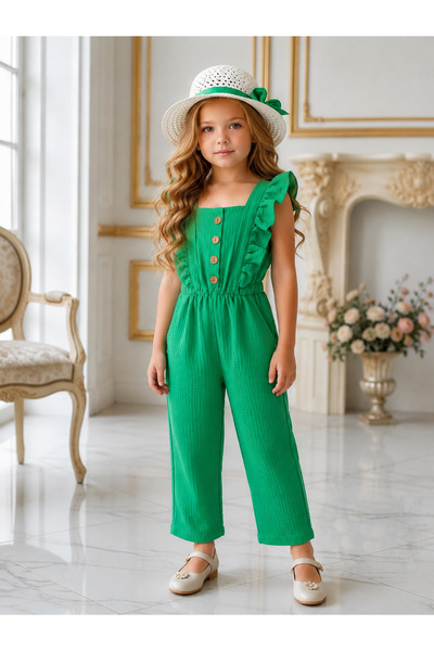 leora kids store Kız çocuk tulum ve şapka set