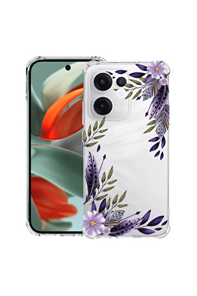 bestcase Husă Antișoc pentru OPPO Reno13, Floral - Levander, 2051629 AS 2053