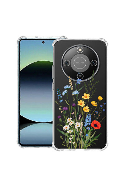 bestcase Αντικραδασμική Θήκη για Honor Magic8 Lite, Χαριτωμένο Ανθοδέσμη με Λ...