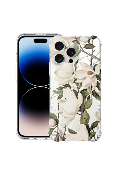 bestcase Husă Anti Shock Case For Apple iPhone 15 Pro, Blooming Magnolia Flor...
