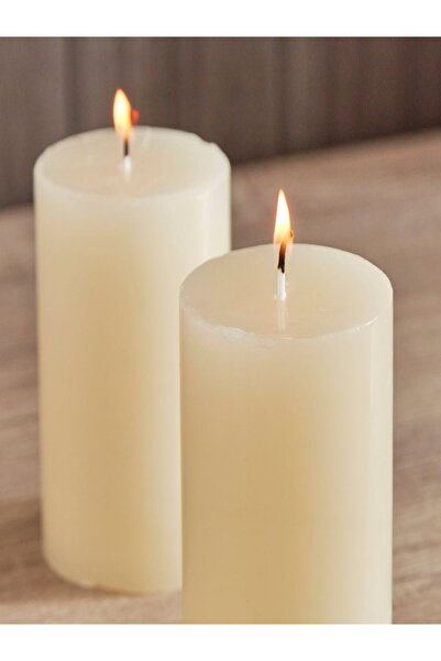 AKDC King Wain 2 pcs Aromatic Pillar Candle 5 cm*7.5 cm, Jasmine with Pure Natural Extracts