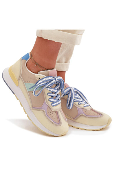 BOTO Women's Sneakers Made of Leather Yellow Kelira 40
