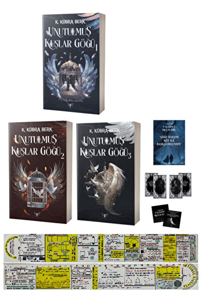 Artemis Yayınları Unutulmuş Kuşlar Göğü 1-2-3 Set K. Kübra Berk + Özel Cetvel