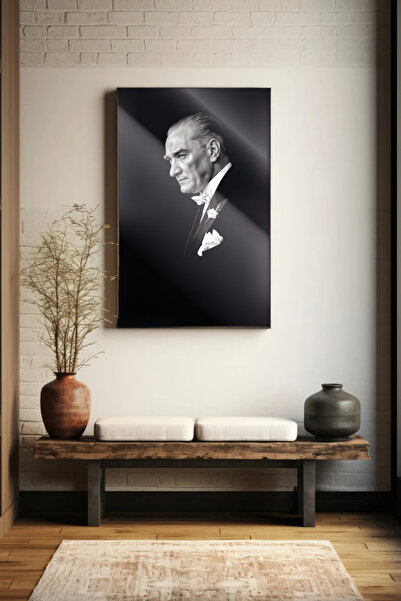 Glassta Mustafa Kemal Atatürk Cam Tablo