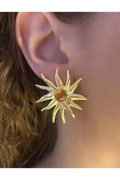 Nilly Jewelry Zirkon Taşlı Güneş Model Kolye