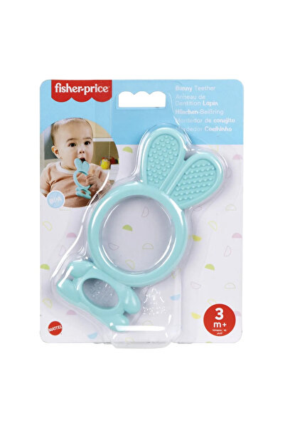 FISHER PRICE Φίσερ-Πράις Μπλε Κουνελάκι Μασητικό Παιχνίδι Οδοντοφυΐας για Μωρά