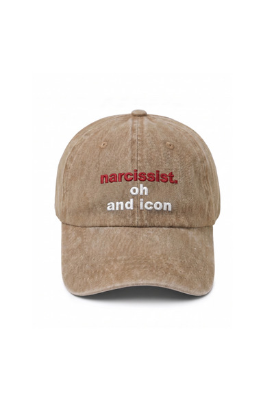 Tresore Narcisist. oh and icon " Pălărie brodată lavabilă / "Narsist. " Șapcă...
