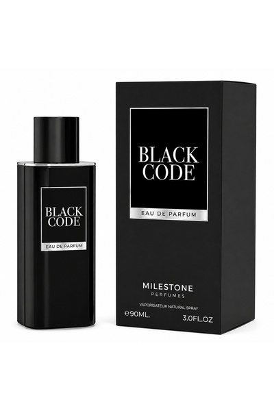 Milestone Parfumuri Black Code, Eau de Parfum, Bărbați, 100 ml