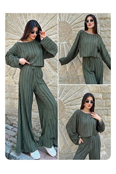yussewear بنطلون نسائي مضلع من YW