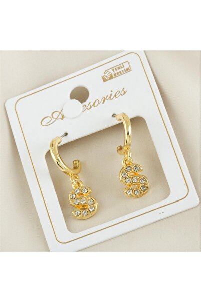 ZERO LAND Ilkeshop Lettered New Season Metal (01014) Stone Earrings-S