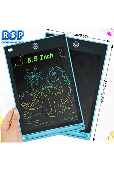 Choice3 لوح رسم LCD أزرق فاتح 2 قطعة مقاس 8.5 بوصة للأطفال الأولاد والبنات، ل...