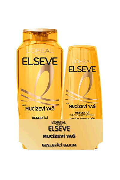 L'Oreal Paris Elseve Mucizevi Yağ Şampuan 300ml+175ml Krem
