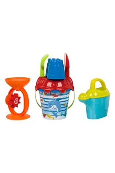 SHOPIENS Set de plajă cu găleată, rechin și accesorii, și rucsac