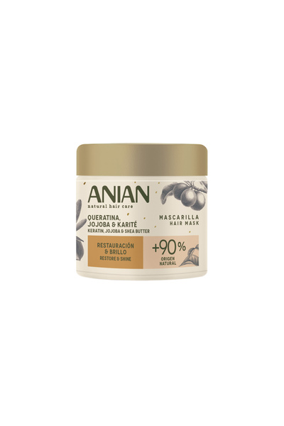 ANİAN Mască pentru păr cu Cheratină, Jojoba și Unt de Shea, 350 ml