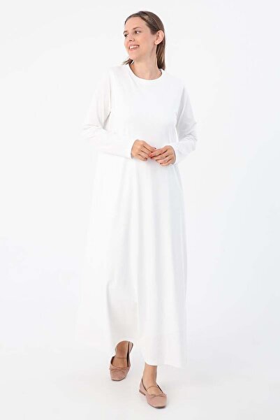 ALLDAY Ecru01-Long Sleeve Undergarment Dress