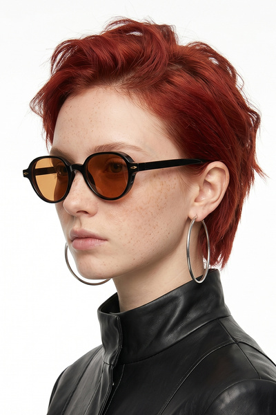 ROYAL HORSE Vanguard Orange Orange Glass Women's Sunglasses