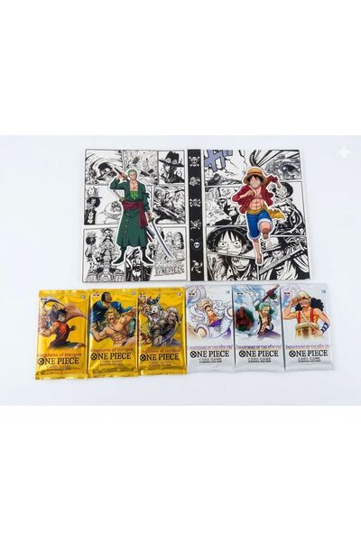 CANTEX TECH One Piece Card Game Booster 3 White+3 Yellow Pack 6 Pack of Tradi...