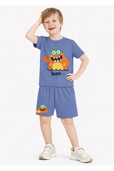 Name Baby Boy's Summer Pajama Set with Shorts Nbk-7252