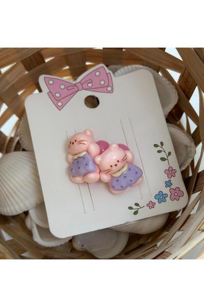 TAKIŞTIR Girls' Elastic Buckle with Cat Figure