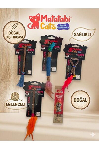 MATATABİ CATS Matatabi for My Cat; Matatabi Stick and Matatabi Toy Set 5 Pieces