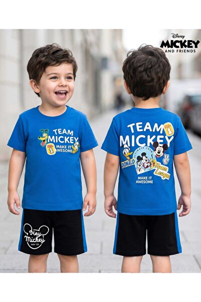 Babyhug Disney Single Jersey Knit Half Sleeve T-Shirt & Cut & Sew Short Set M...