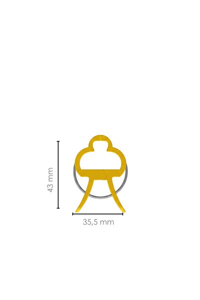 DmeFlora Bitki Bağlama Destek Mandalı Sarı 1 Adet Küçük Boy