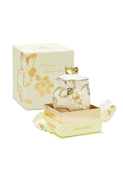 Arabian Soul Dakhoon Shukran Arabia Traditional Oud Dakhoon 185g | Luxury Arabian Incense with Saffron, Rose, Oud, Amber & Musk | Long Lasting Home Fragrance