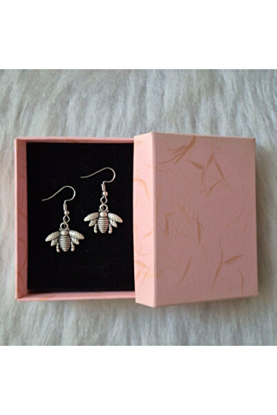 Ororabutik Orora Bee Figured Silver Color Earring Set