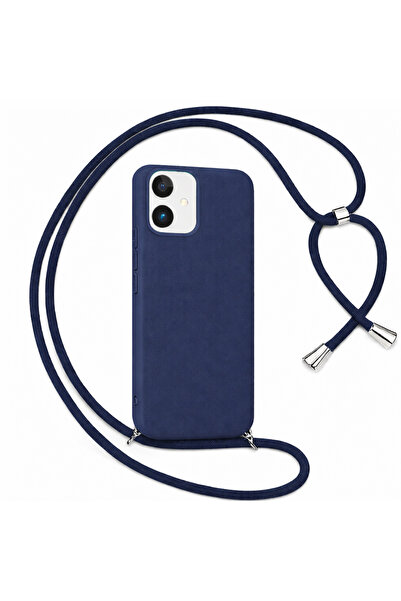 Coverzone iPhone 17 ile Uyumlu Boyun Askılı Silikon Kılıf Viper İpli Telefon ...
