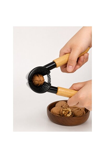 OEM Spargător de nuci profesional din oțel, cu mânere ergonomice din lemn, ideal pentru nuci, alune, 17,5 CM