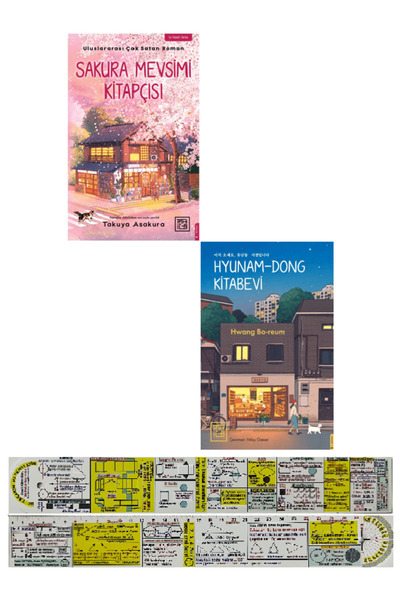 Destek Yayınları Sakura Mevsimi Kitapçısı + Hyunam-Dong Kitabevi 2 Kitap Set ...